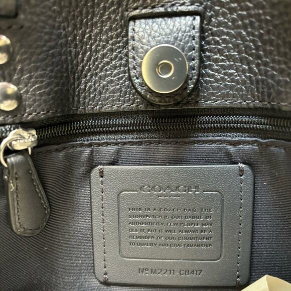 NWT Coach Dempsey Tote Bag 22 In Signature Jacquard With Stripe And Coach Patch - Picture 12 of 13